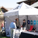 Freeride Tent at Teton Gravity Research Movie Premier Day